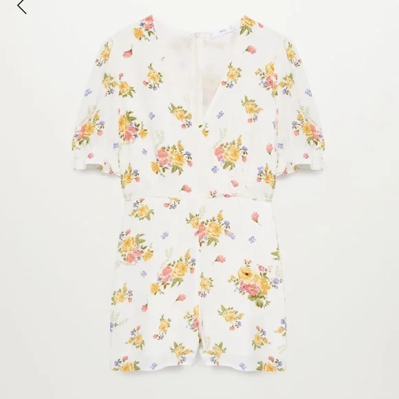 NWOT: MANGO Floral Print Jumpsuit - Picture 5 of 13